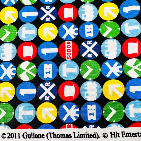 Rare Thomas the Tank Train Railroad Signal Quilt/Sewing Fabric 1.25 yards - Picture 3 of 5